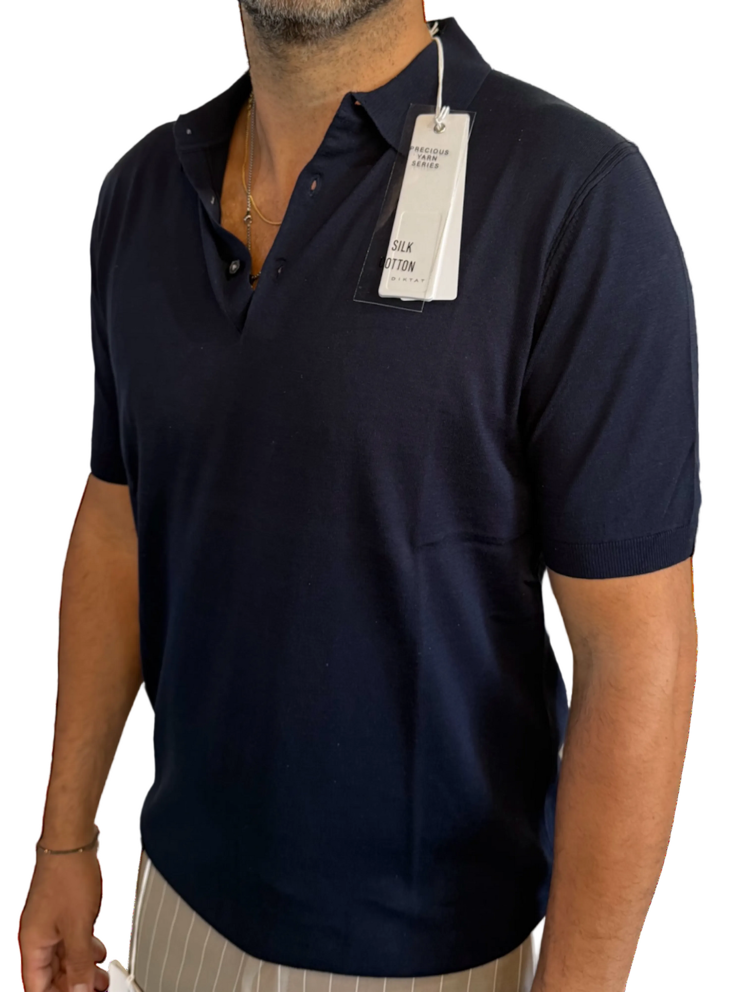 POLO SETA E COTONE