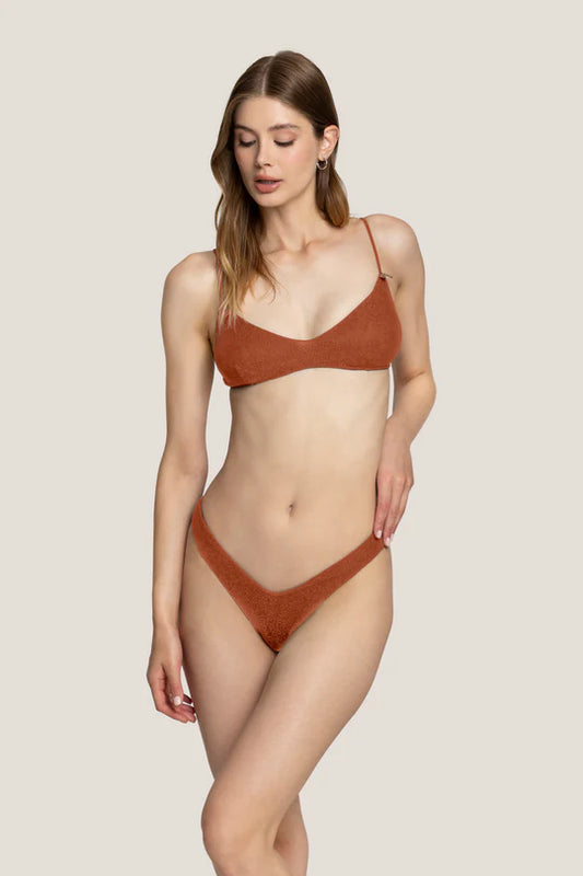 BIKINI TOP CON SLIP A V LUREX