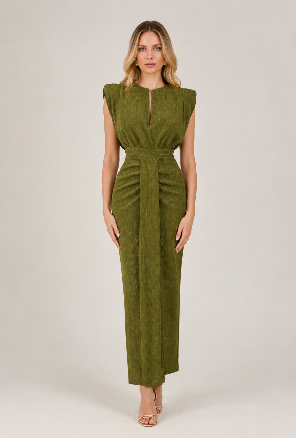 ABITO MIDI OLIVE
