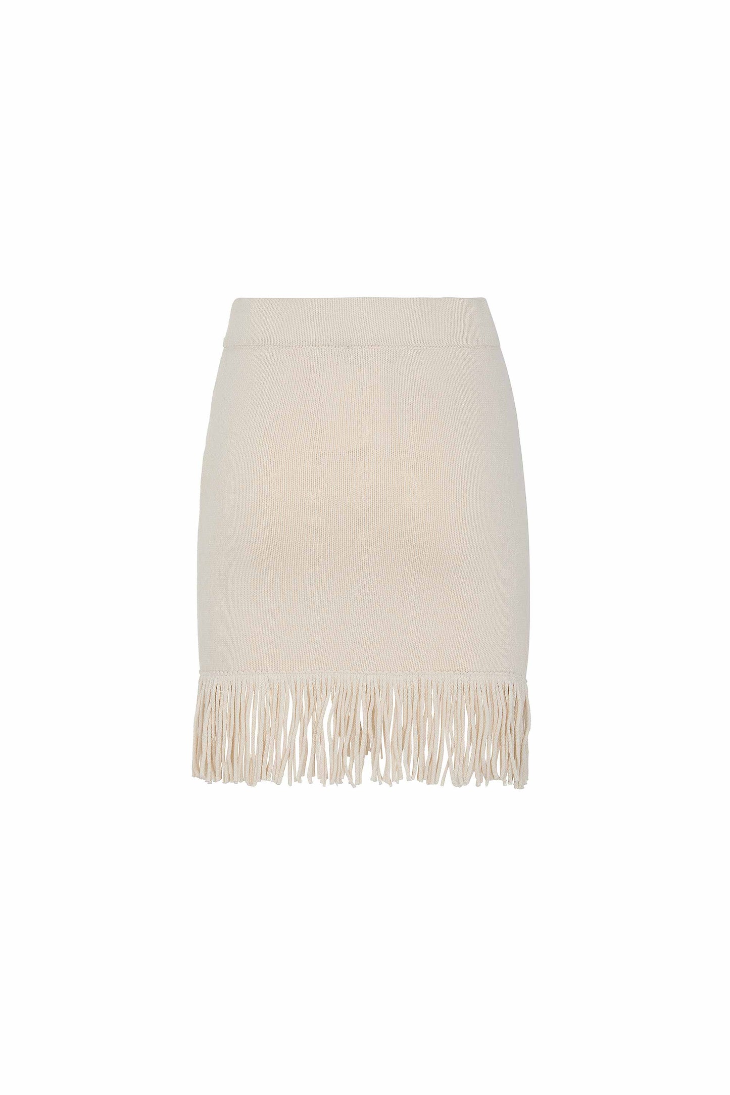 MINIGONNA IN MAGLIA CON FRANGE AKEP
