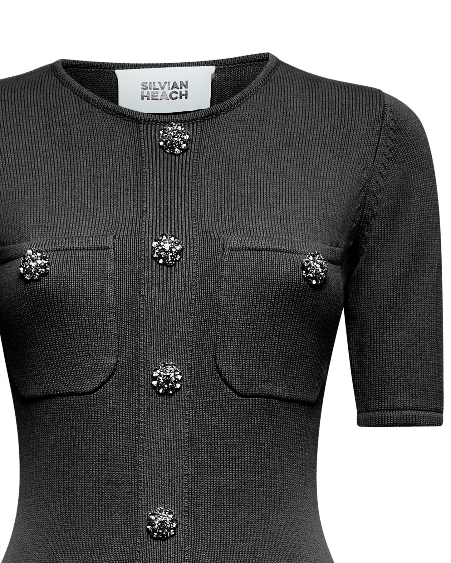 ABITO IN MAGLIA APPLICAZIONI GIOIELLO