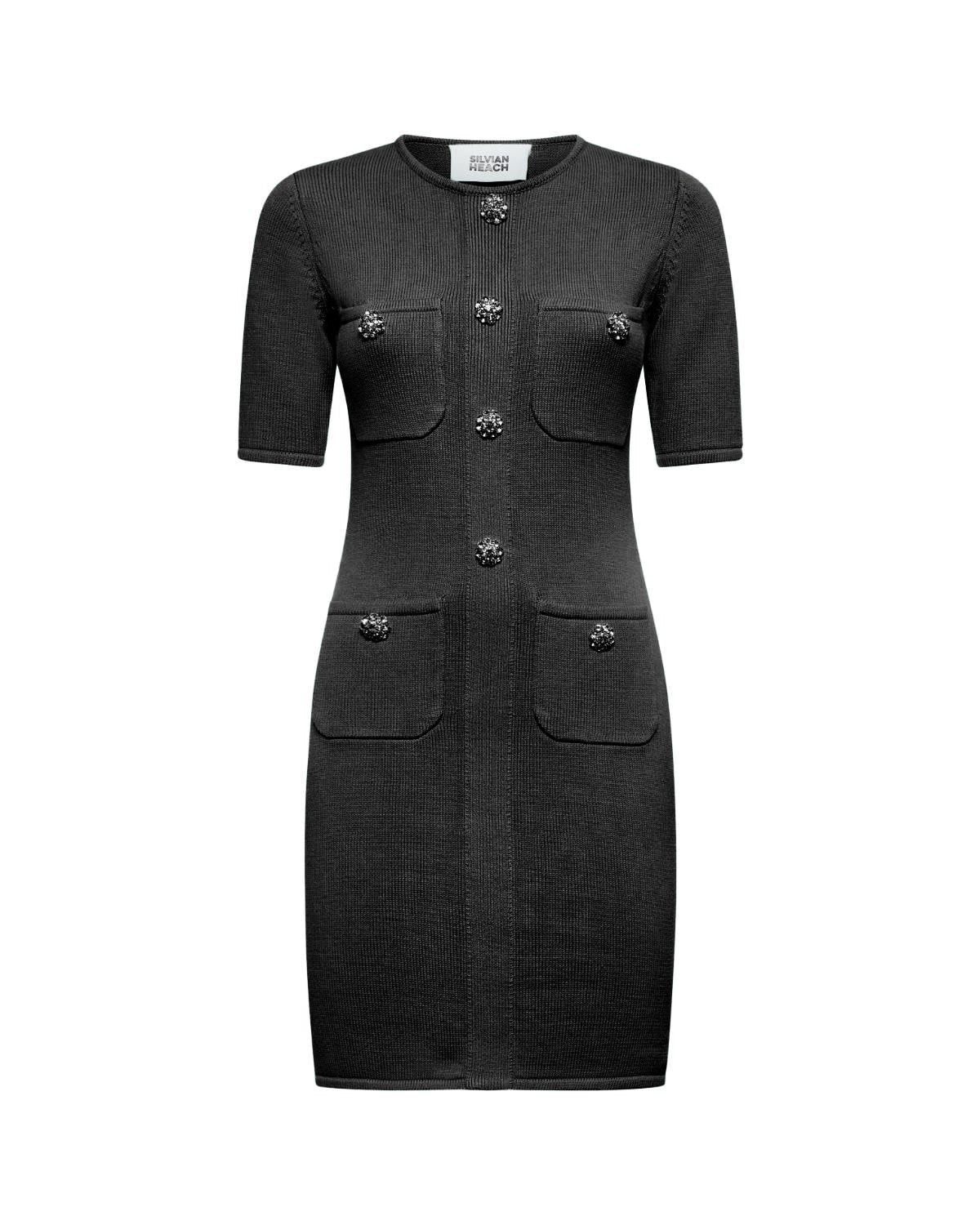 ABITO IN MAGLIA APPLICAZIONI GIOIELLO