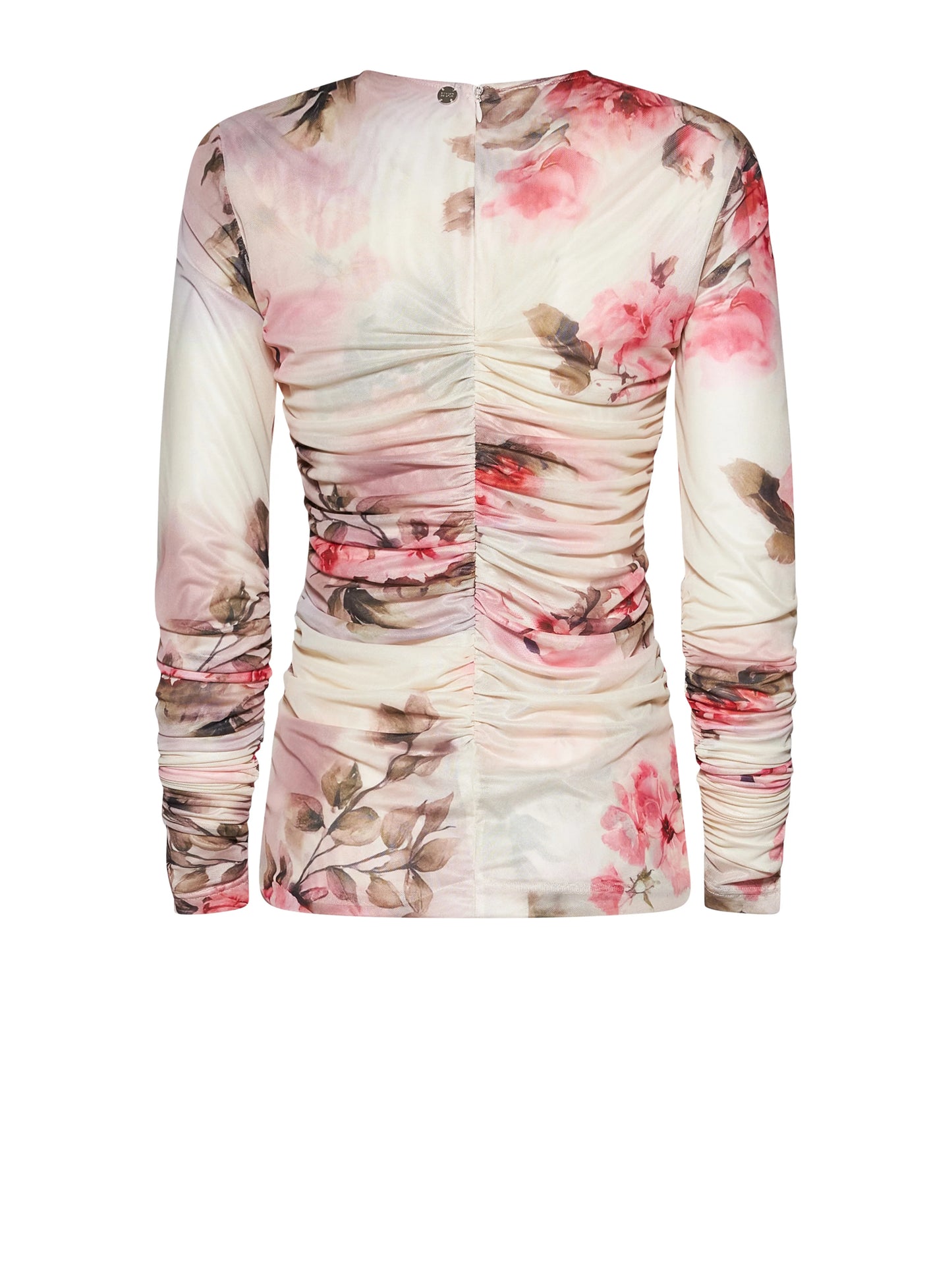 TOP FLOREALE DRAPPEGGIATO