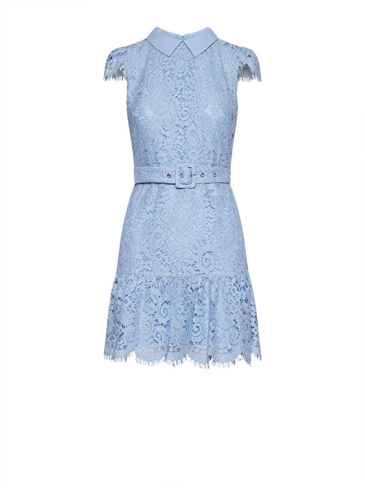 ABITO IN PIZZO AZZURRO