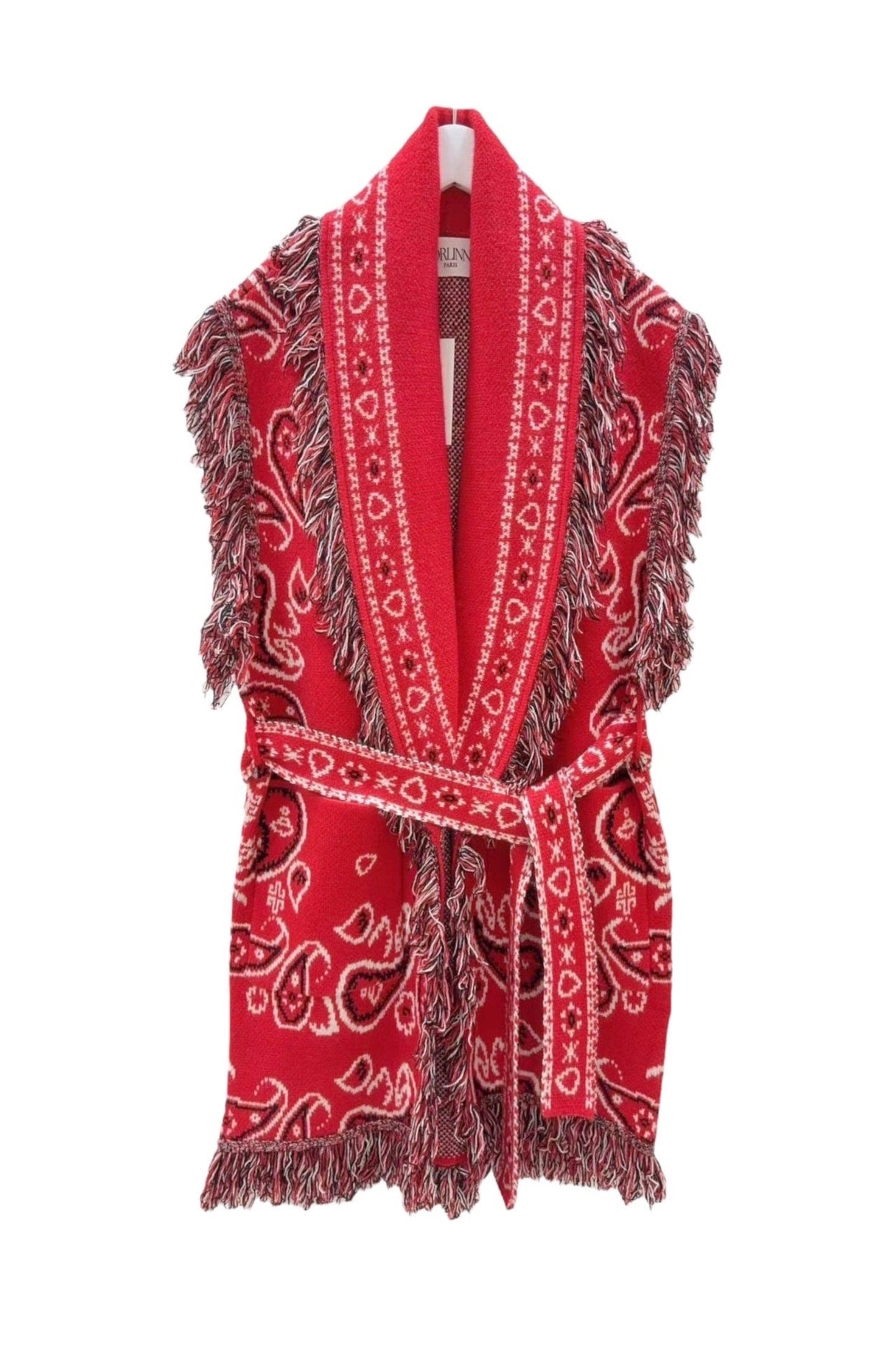 GILET SMANICATO STAMPA BANDANA