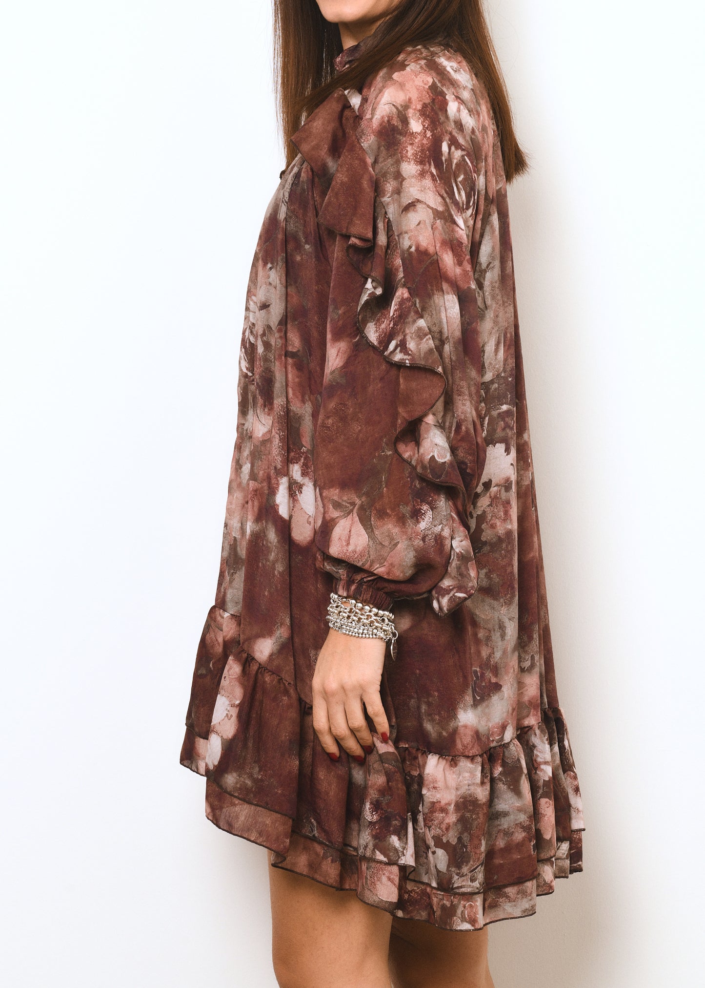 ABITO CORTO CON ROUCHES